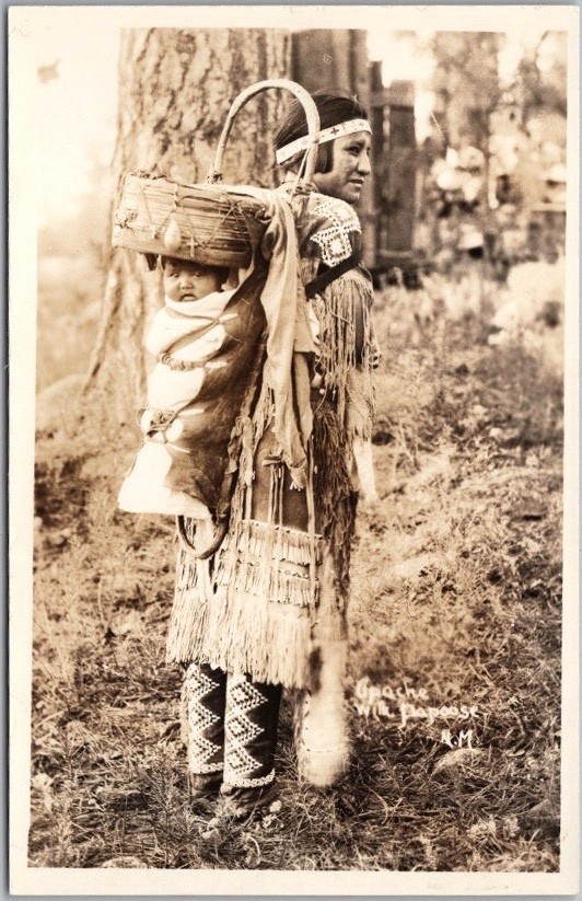 c1930s Native Americana Photo RPPC Postcard \