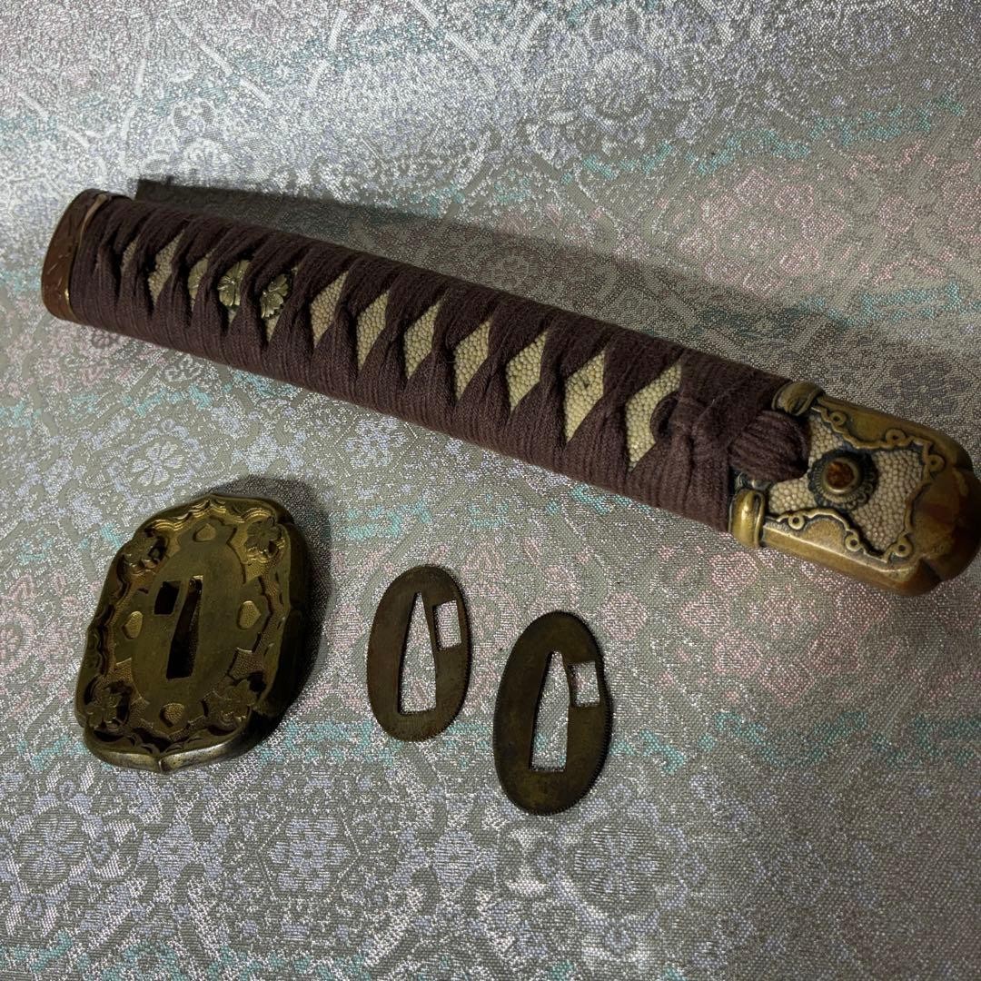 WW2 Imperial Japanese Army Sword Hand Guard Handle IJA Japan