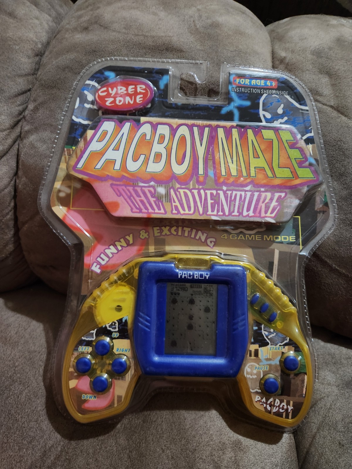 Vintage Cyber Zone Pacboy Maze: The Adventure Handheld Electronic Game LCD Rare