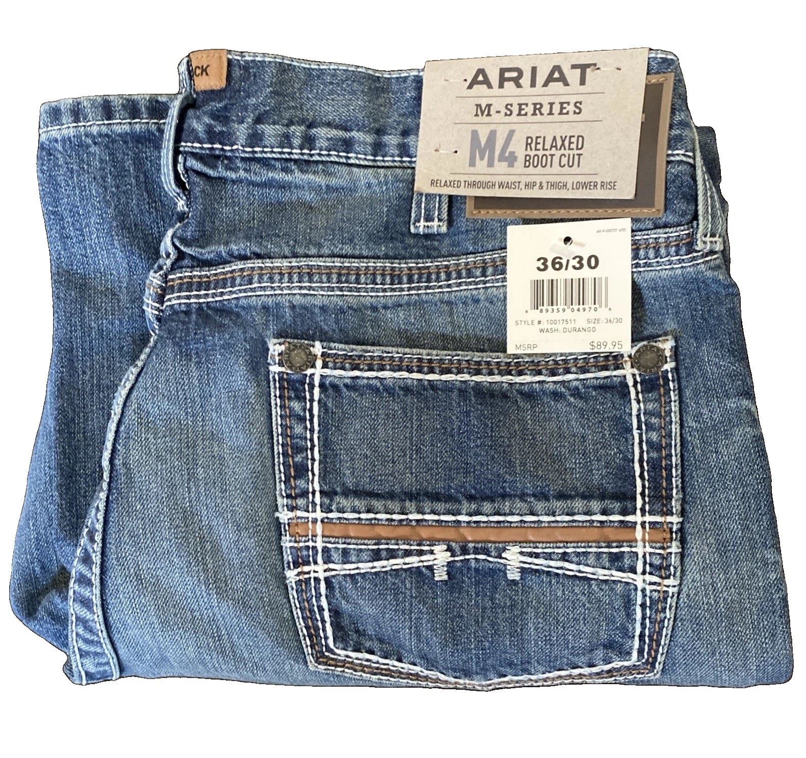 Brand New Ariat M-Series M4 Relaxed Boot Cut Men’s Jeans Durango 36/30 Brand New Ariat M-Series M4 Relaxed Boot Cut Men’s Jeans Durango 36/30
