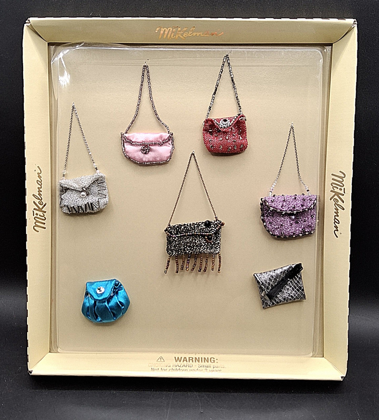 Vtg Mikelman Paul David 7 Beautifull Purses Chain Strap Bags Clutch #MIK-G01
