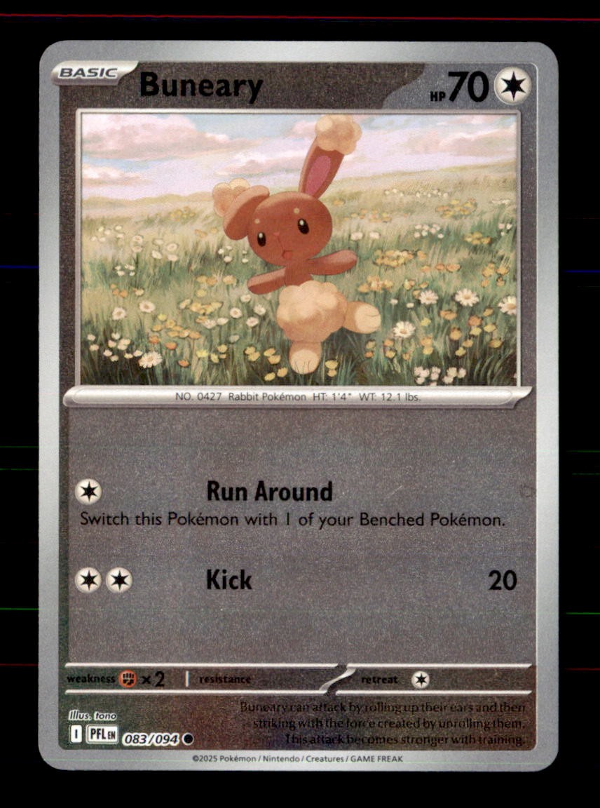 Buneary 083/094 Common Phantasmal Flames Pokemon Reverse Holo Near Mint Buneary 083/094 Common Phantasmal Flames Pokemon Reverse Holo Near Mint