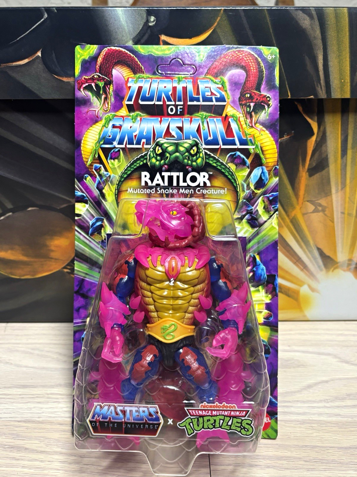 RATTLOR Turtles of Grayskull Reptile Wars MOTU TMNT Masters Universe 2024 MINT