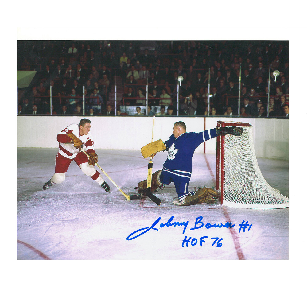 JOHNNY BOWER Signed Toronto Maple Leafs 8 X 10 Photo - 70488