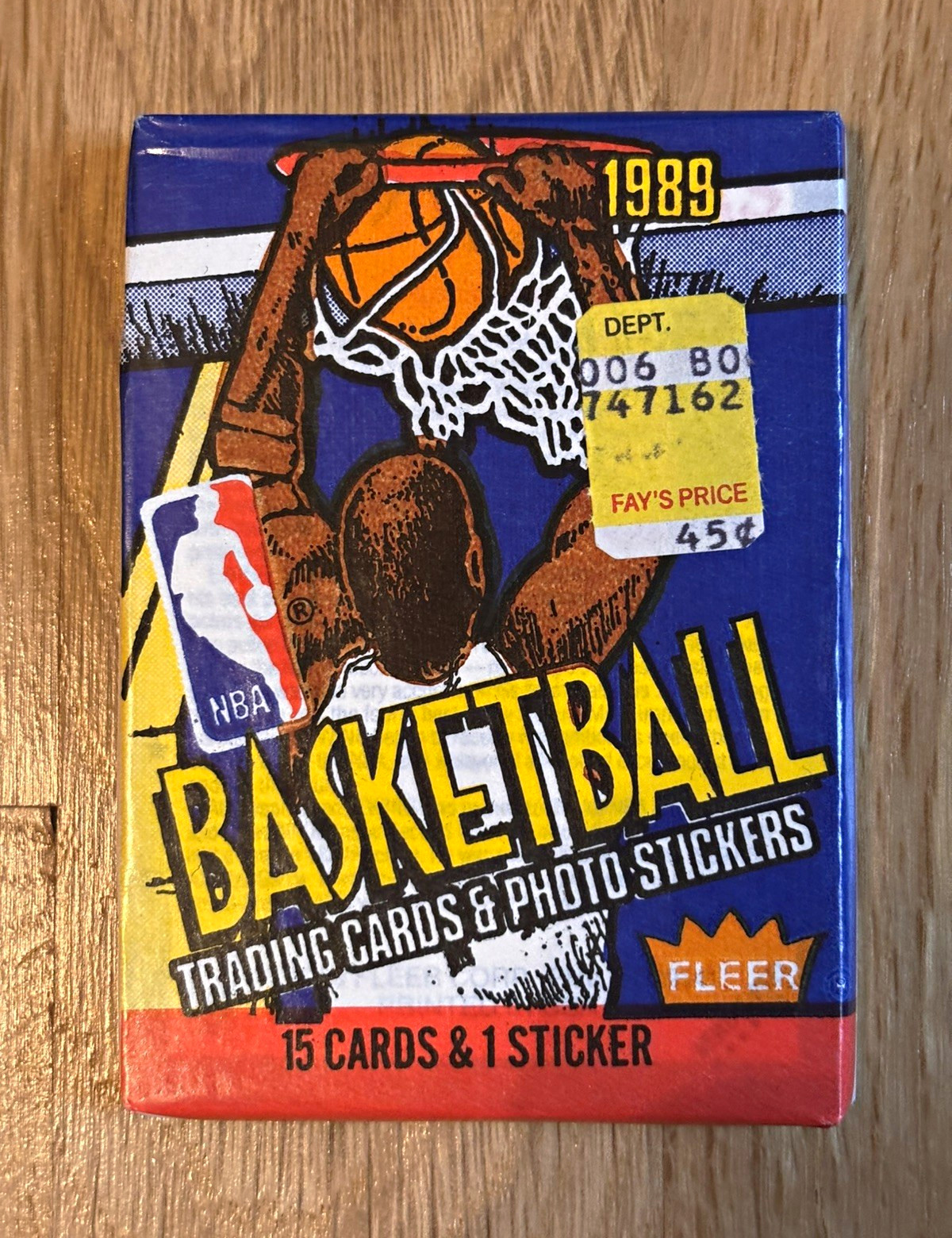 💫✨Vintage 1989 Fleer Basketball Sealed Wax Pack⚡️15+1 Cards⚡️Patrick Ewing Top 💫✨Vintage 1989 Fleer Basketball Sealed Wax Pack⚡️15+1 Cards⚡️Patrick Ewing Top