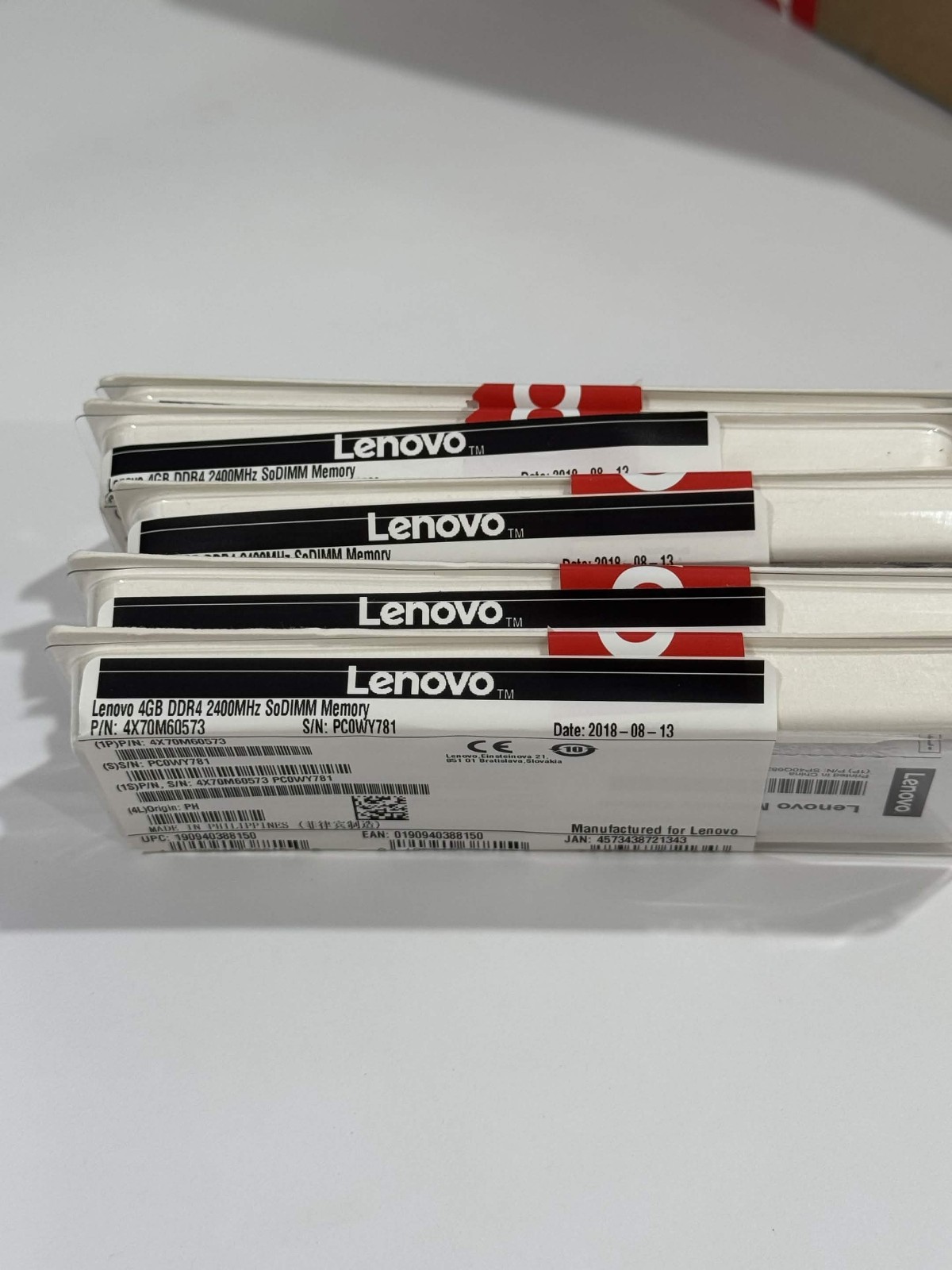 Lenovo 4GB DDR4 2400MHz SODIMM Laptop Memory RAM 4X70M60573 - Genuine - SEALED