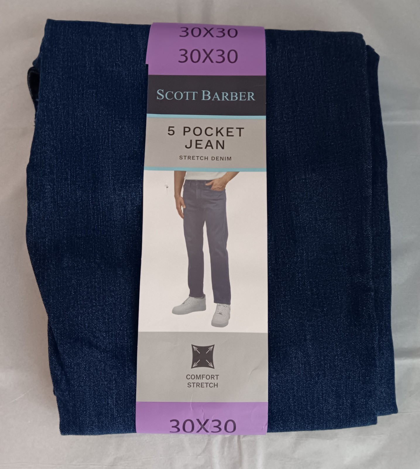 Men\'s Scott Barber Blue Jeans size 30x30 dark wash 5 pocket design