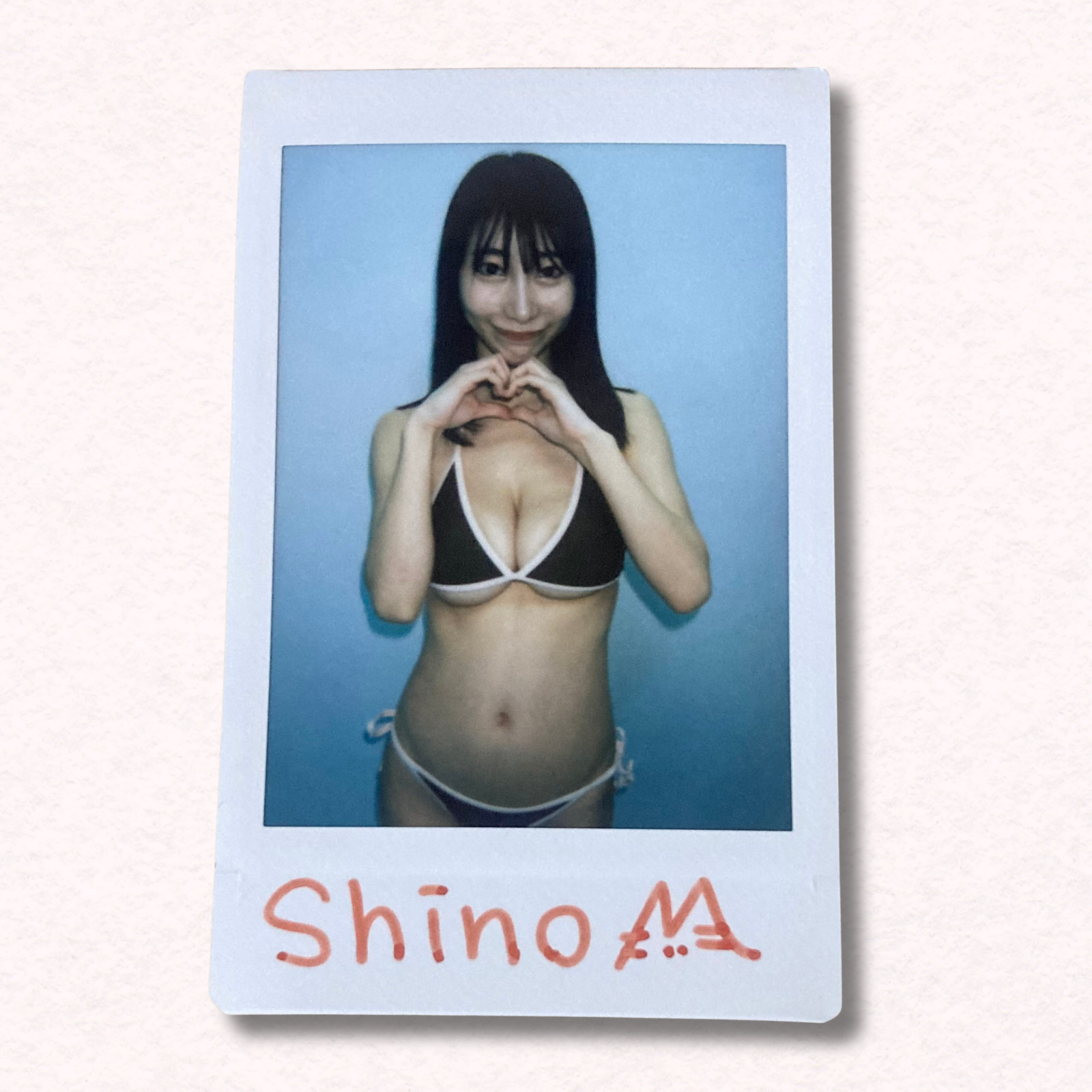 Mayu Shino Cheki Instax Polaroid Photo Autographed Signed