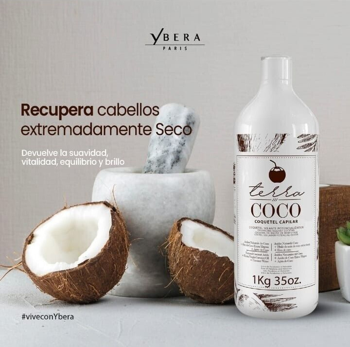 YBERA TERRA COCO CAPILLARY COCKTAIL  VEGAN STRAIGHTENING 35oz 100% ORIGINAL