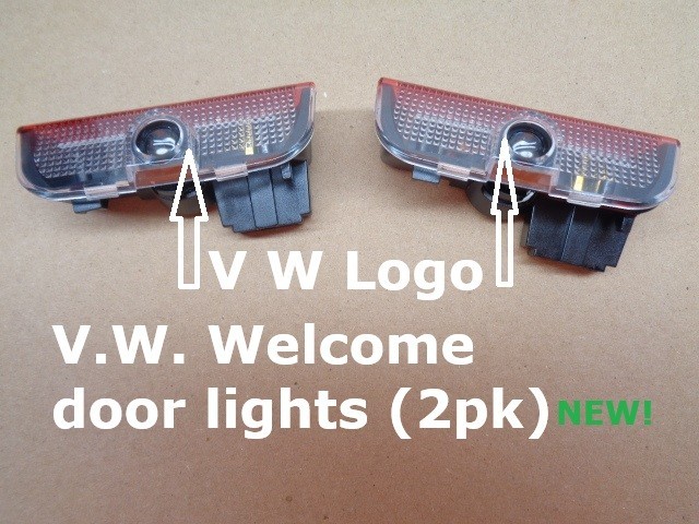 VW WELCOME DOOR INTERIOR LIGHTS FITS VW EOS JETTA TIGUAN CARS 2 PK NEW 