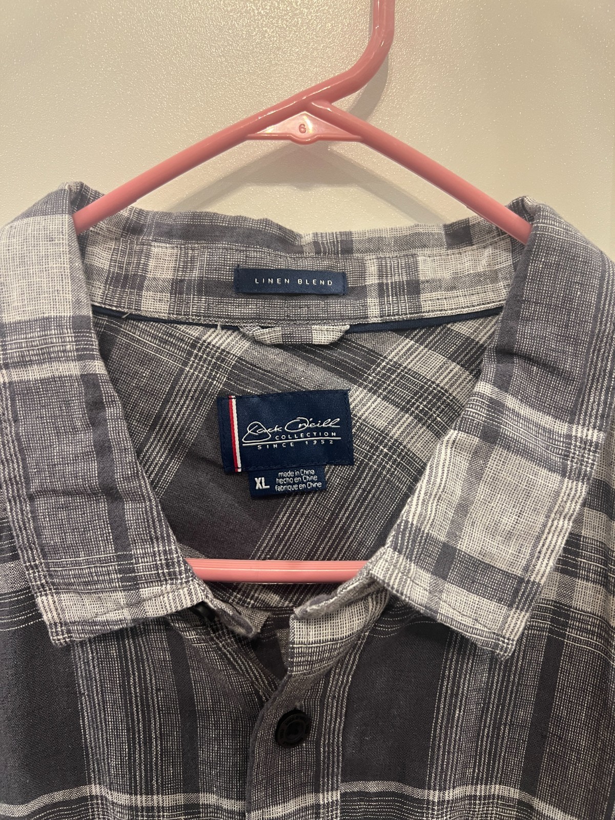 NWT Quicksilver Men\'s  linen blend plaid short sleeved shirt size XL