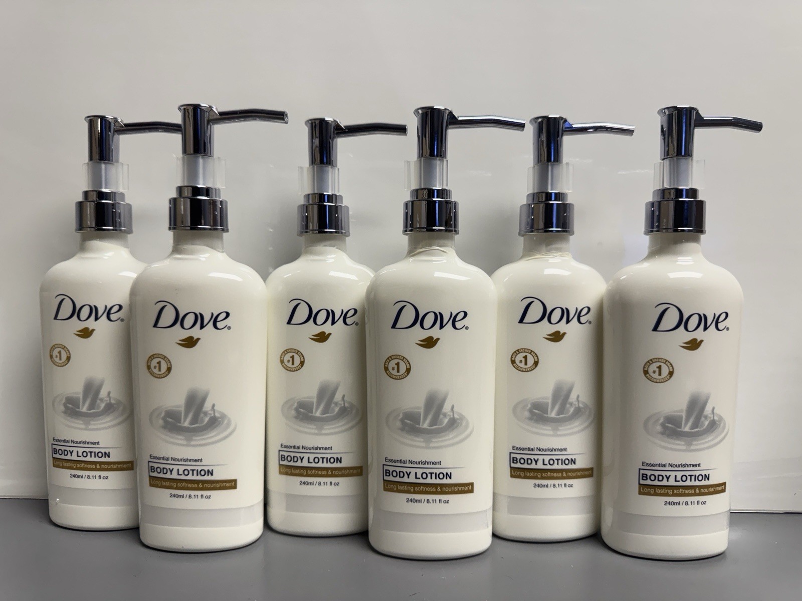 6 PACK Dove Body Care Lotion Pump Essential Nourishment Dry Skin 8oz 240ml 6 PACK Dove Body Care Lotion Pump Essential Nourishment Dry Skin 8oz 240ml