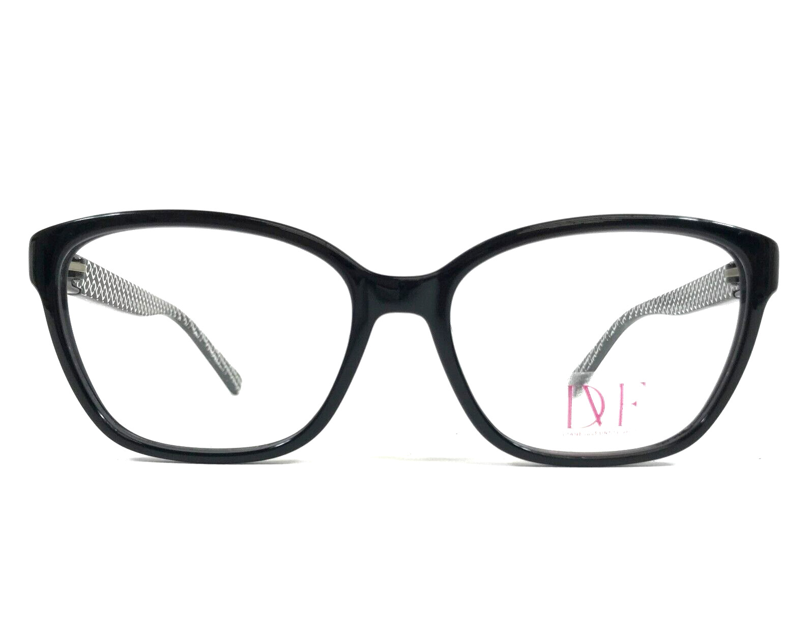 Diane Von Furstenberg Eyeglasses Frames DVF5064 001 Black Cat Eye 52-16-130 Diane Von Furstenberg Eyeglasses Frames DVF5064 001 Black Cat Eye 52-16-130