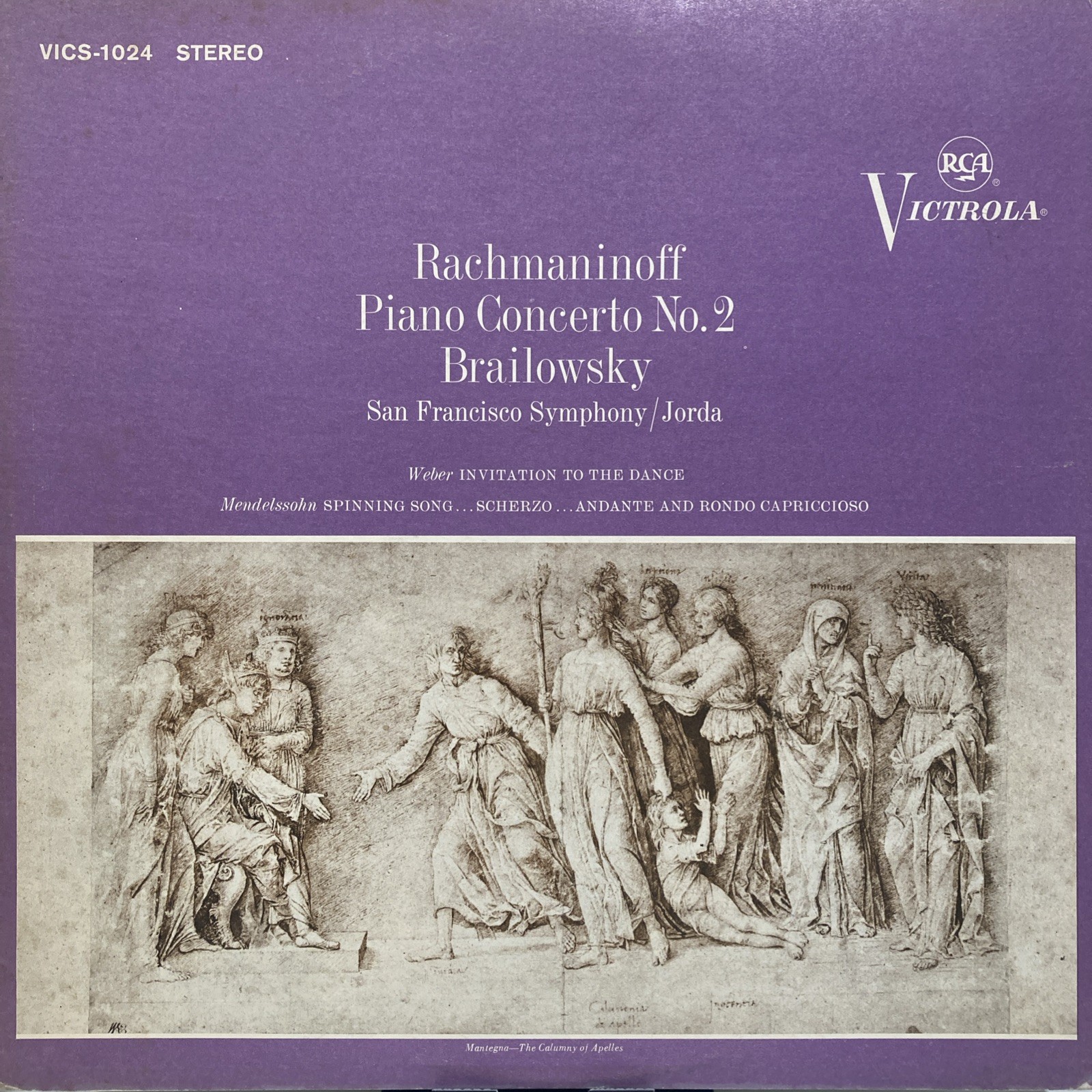 Rachmaninoff, Piano Concerto No. 2, Brailowsky Jorda San Francis RCA VICS-1024 Rachmaninoff, Piano Concerto No. 2, Brailowsky Jorda San Francis RCA VICS-1024