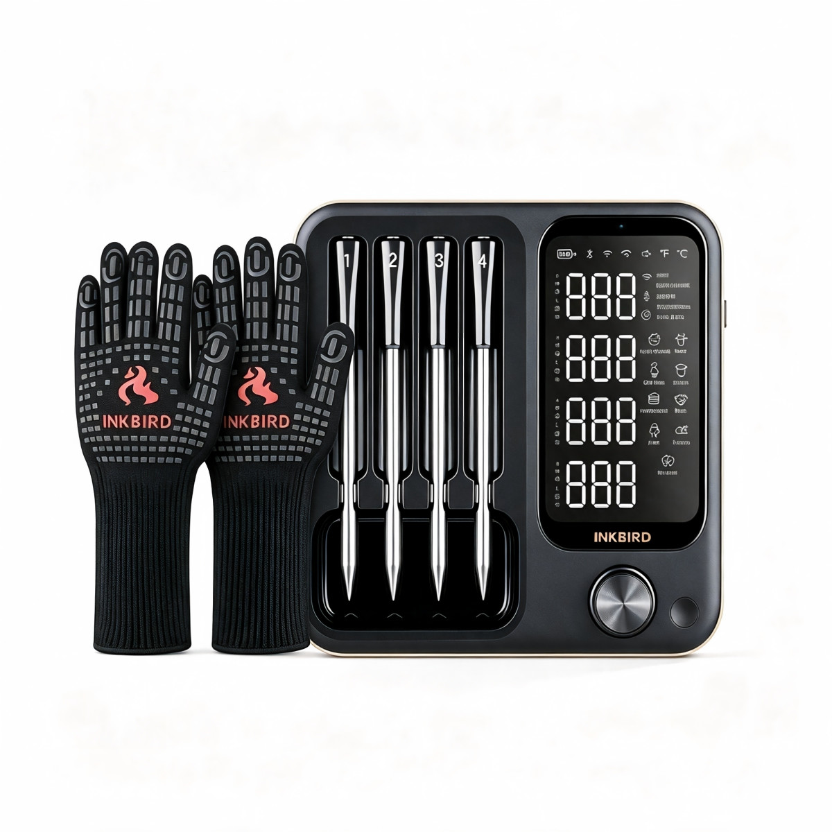 Inkbird Truly Wireless Cooking Meat Thermometer BBQ Gloves Grilling Smoking Oven