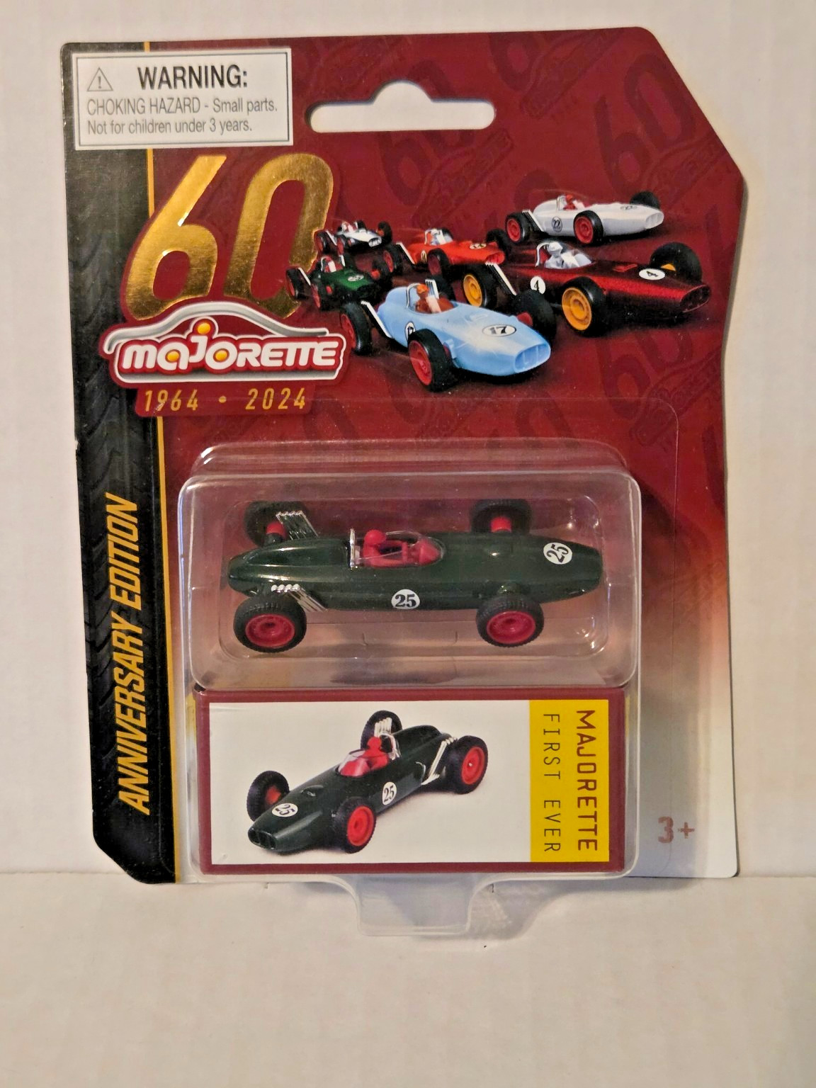 Majorette 60th Anniversary Formula 1 Race Car Green #25 1:64 Diecast NIP