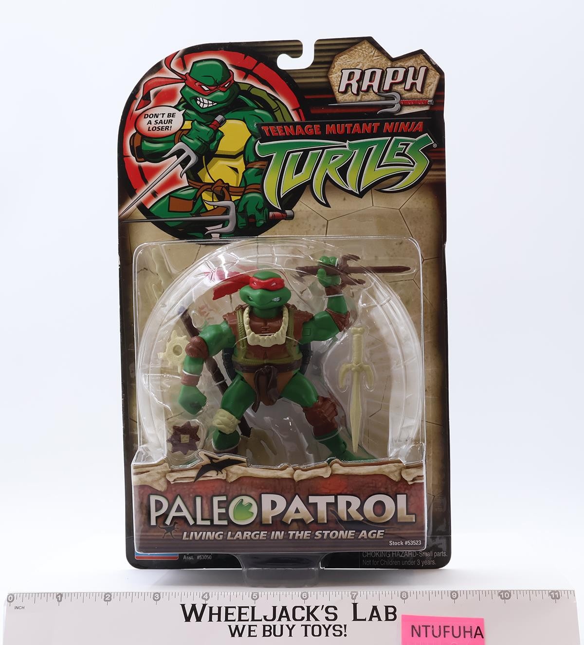Raph Teenage Mutant Ninja Turtles Paleo Patrol TMNT 2006 Playmates MOSC NEW