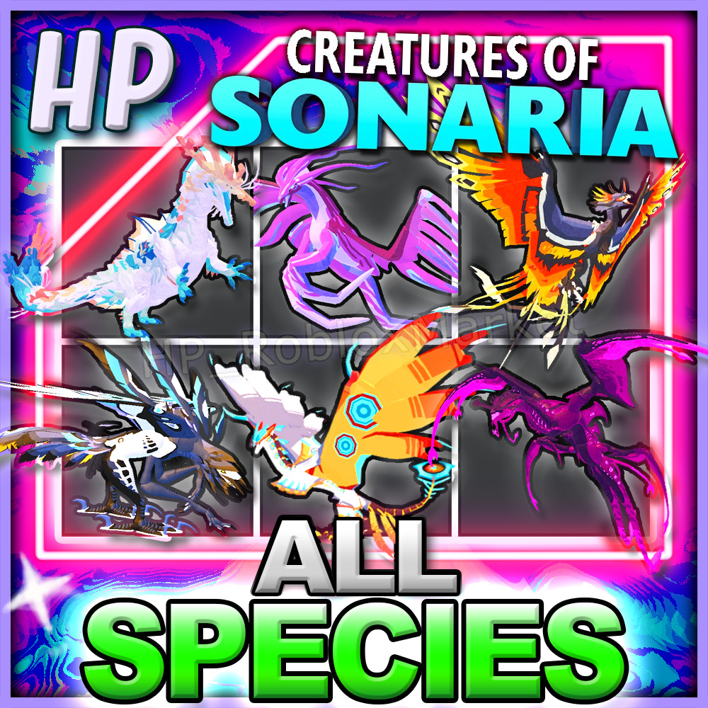 Creatures Of Sonaria🐲ALL ITEMS [SPECIES・MUSHROOM・TOKENS]⚡FAST DELIVERY⚡cos mush