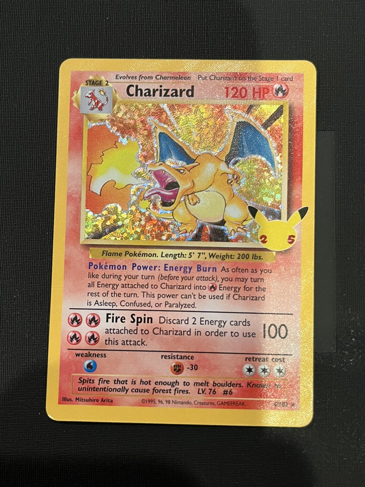 2021 Pokemon Celebrations Charizard -LP - #4/102 Classic Base Set Holo 