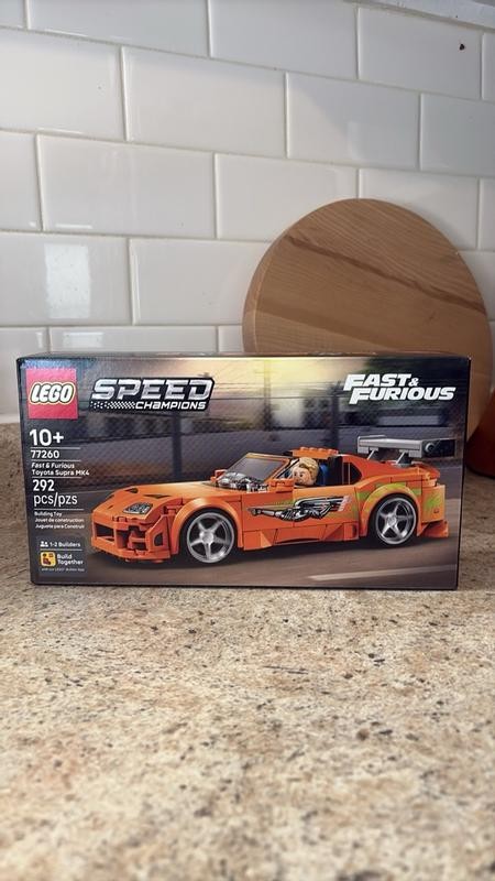 LEGO Speed Champions Fast Furious Toyota Supra MK4 77260 Brian 292 Pcs