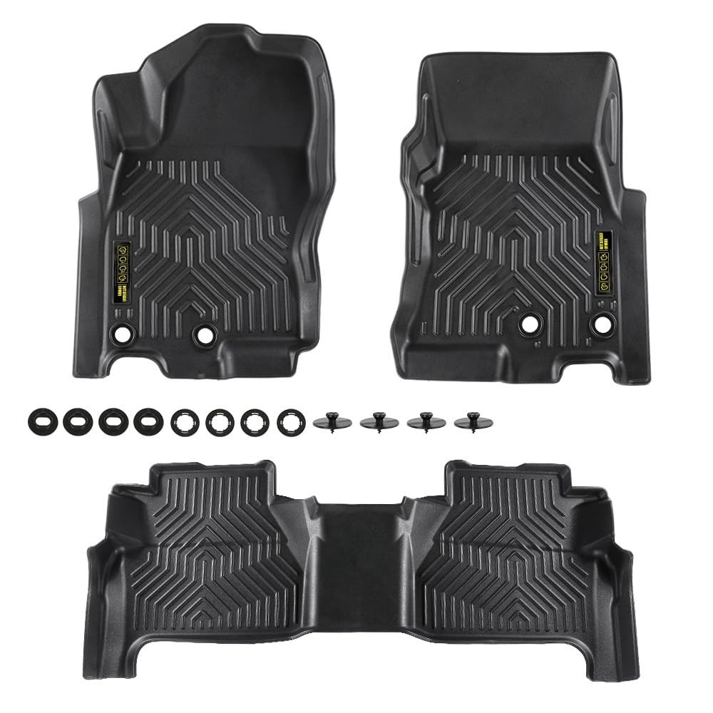 TPE Floor Mats Fit Nissan Frontier 2022-2025 Crew Cab