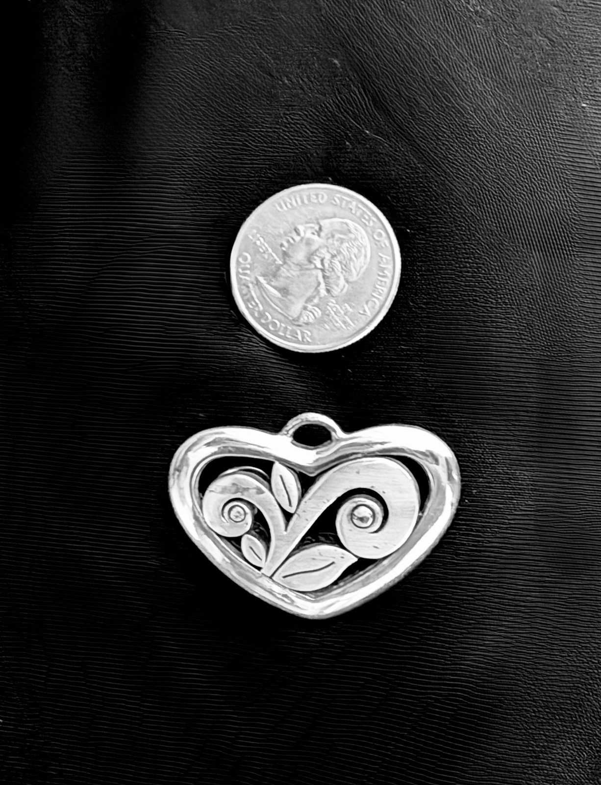 BRIGHTON Silver Scroll Necklace Pendant