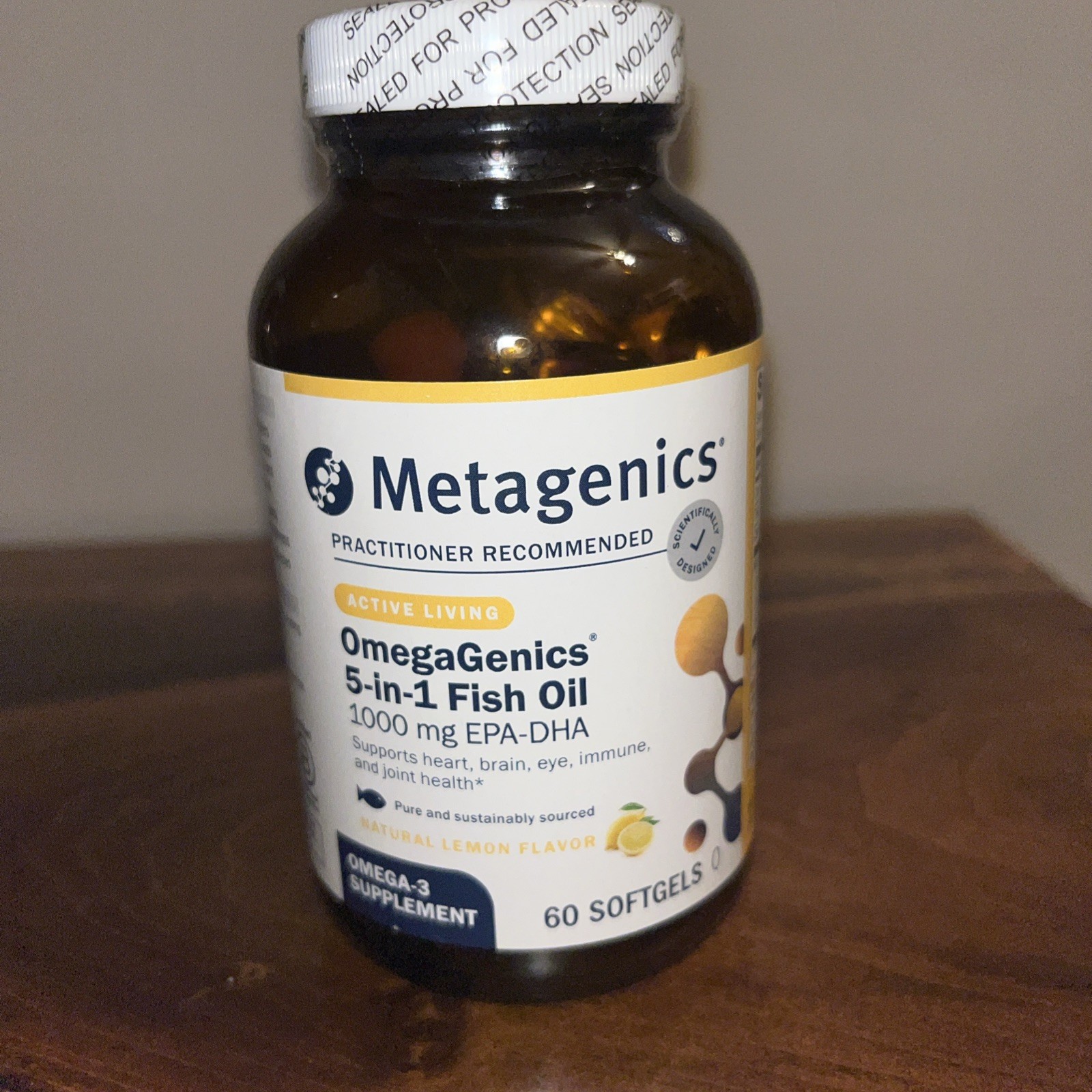 Metagenics OmegaGenics 5-in-1 Fish Oil 1000 mg EPA-DHA 60 Softgels EXP 03/28 Metagenics OmegaGenics 5-in-1 Fish Oil 1000 mg EPA-DHA 60 Softgels EXP 03/28