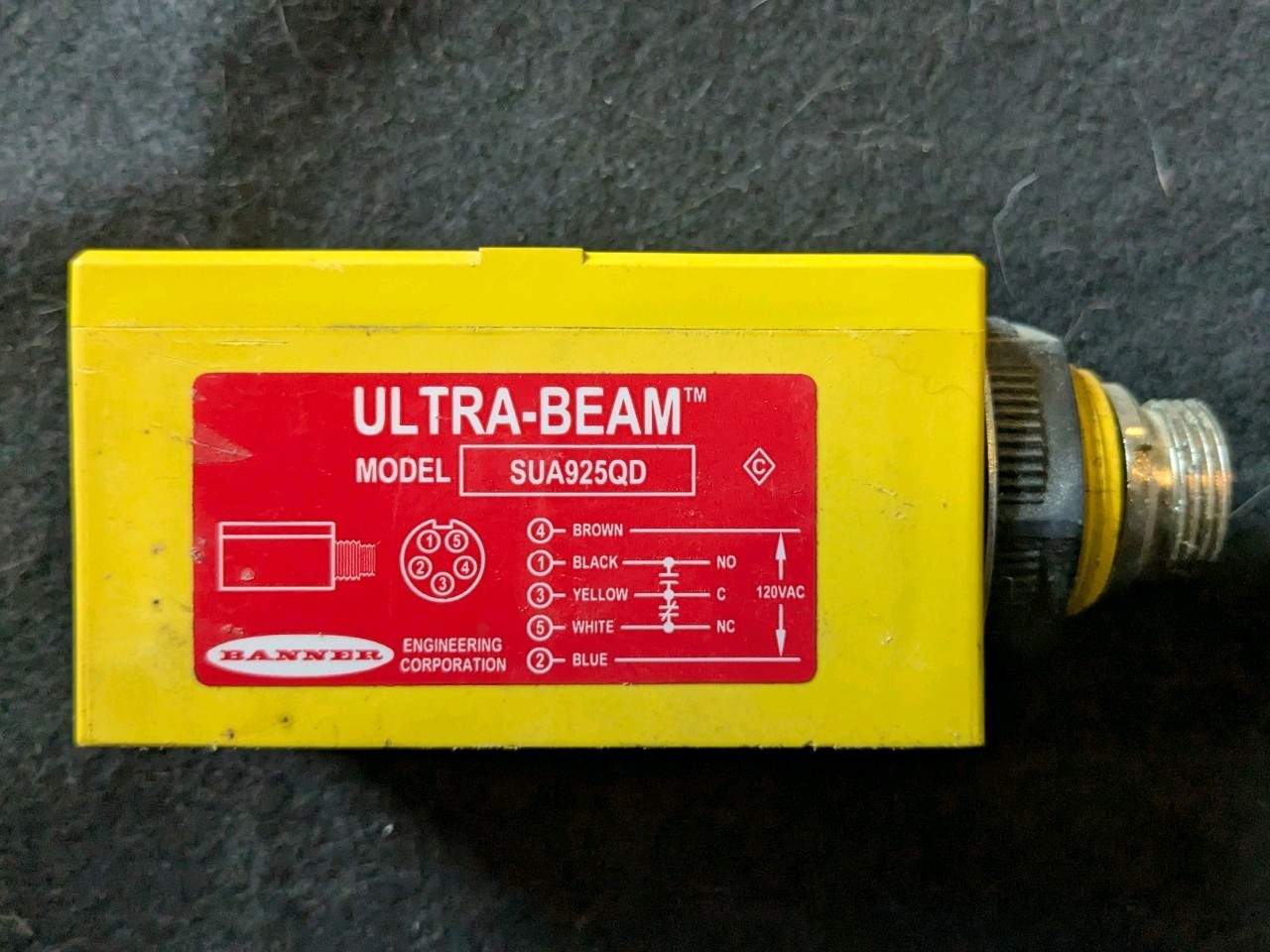 Banner Engineering SUA925QD Ultra-Beam Ultrasonic Sensor 120VAC 25920 Obsolete