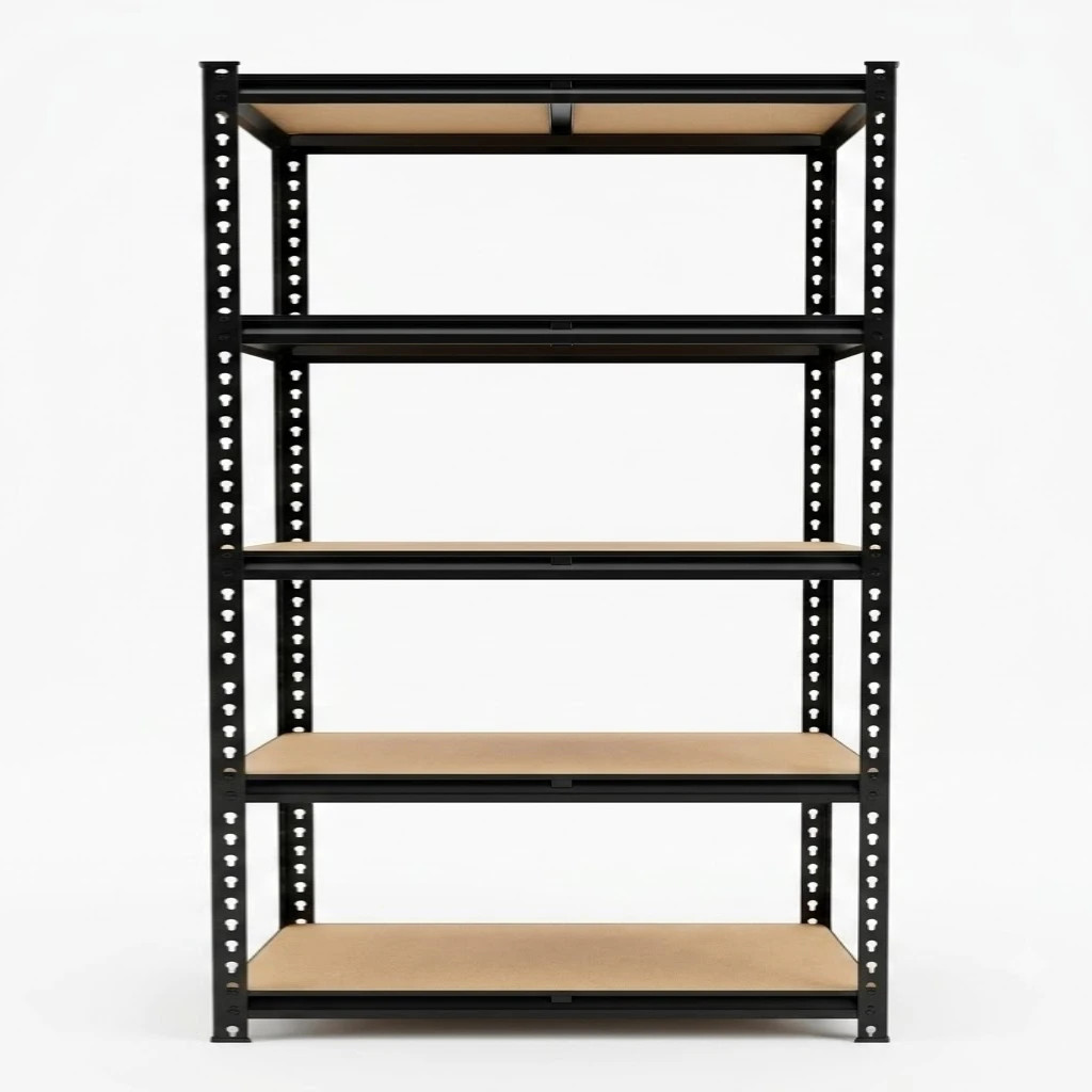 5 Tier Metal Shelving Unit Slim Storage Rack Kitchen Pantry Organizer
