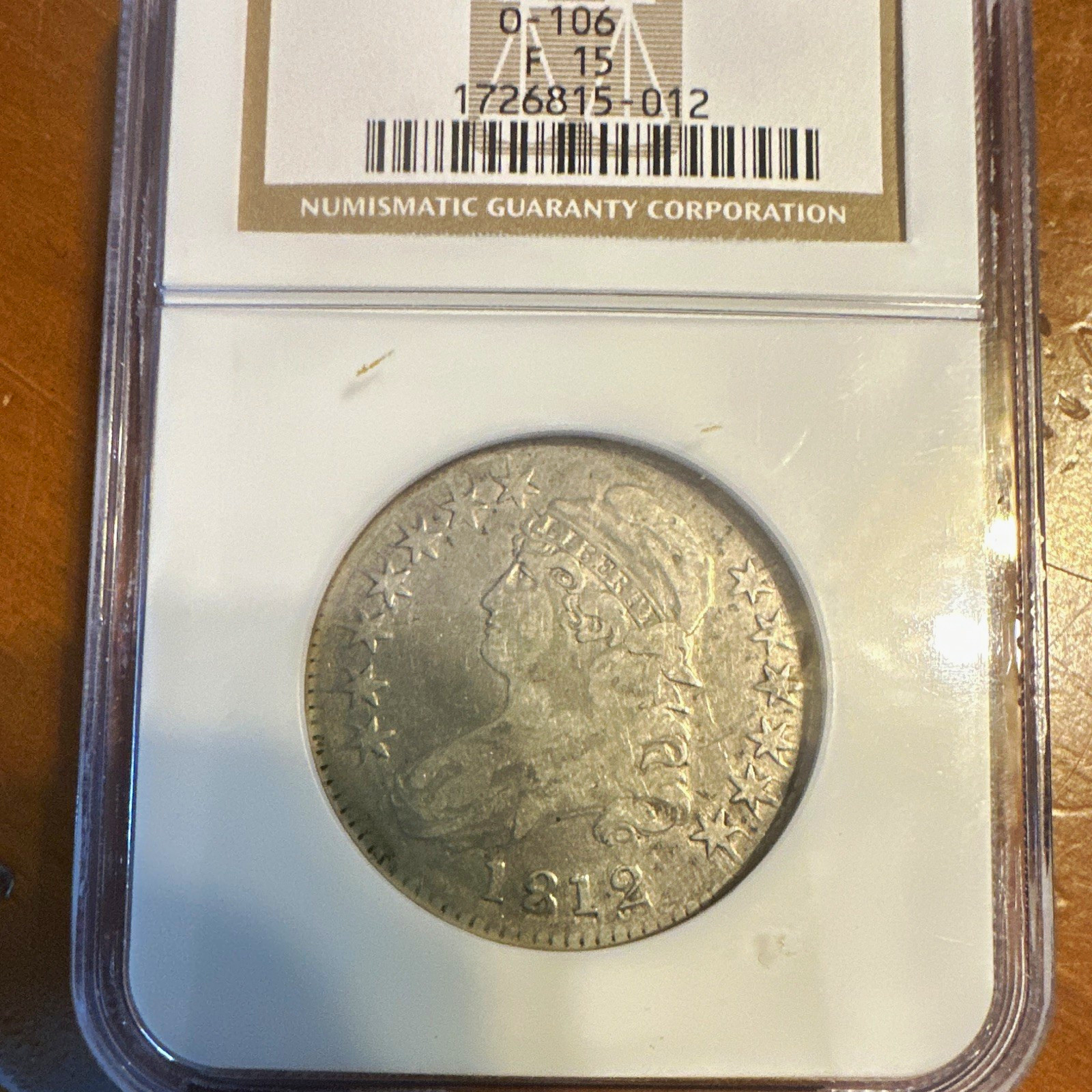 1812 Capped Bust Half Dollar 50C Silver Philadelphia Business Strike O-106 NGC