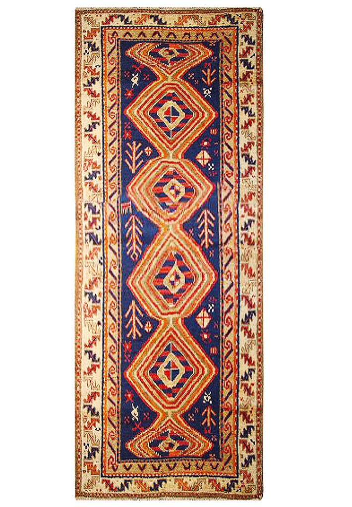 Stunning 3x6 Authentic Handmade n Kazak Rug