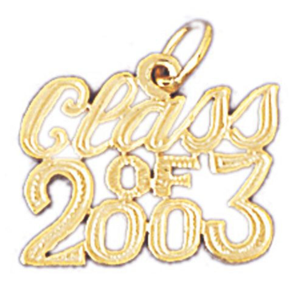 Class Of 2003 Charm Pendant 14k Gold (1.1 Grams)