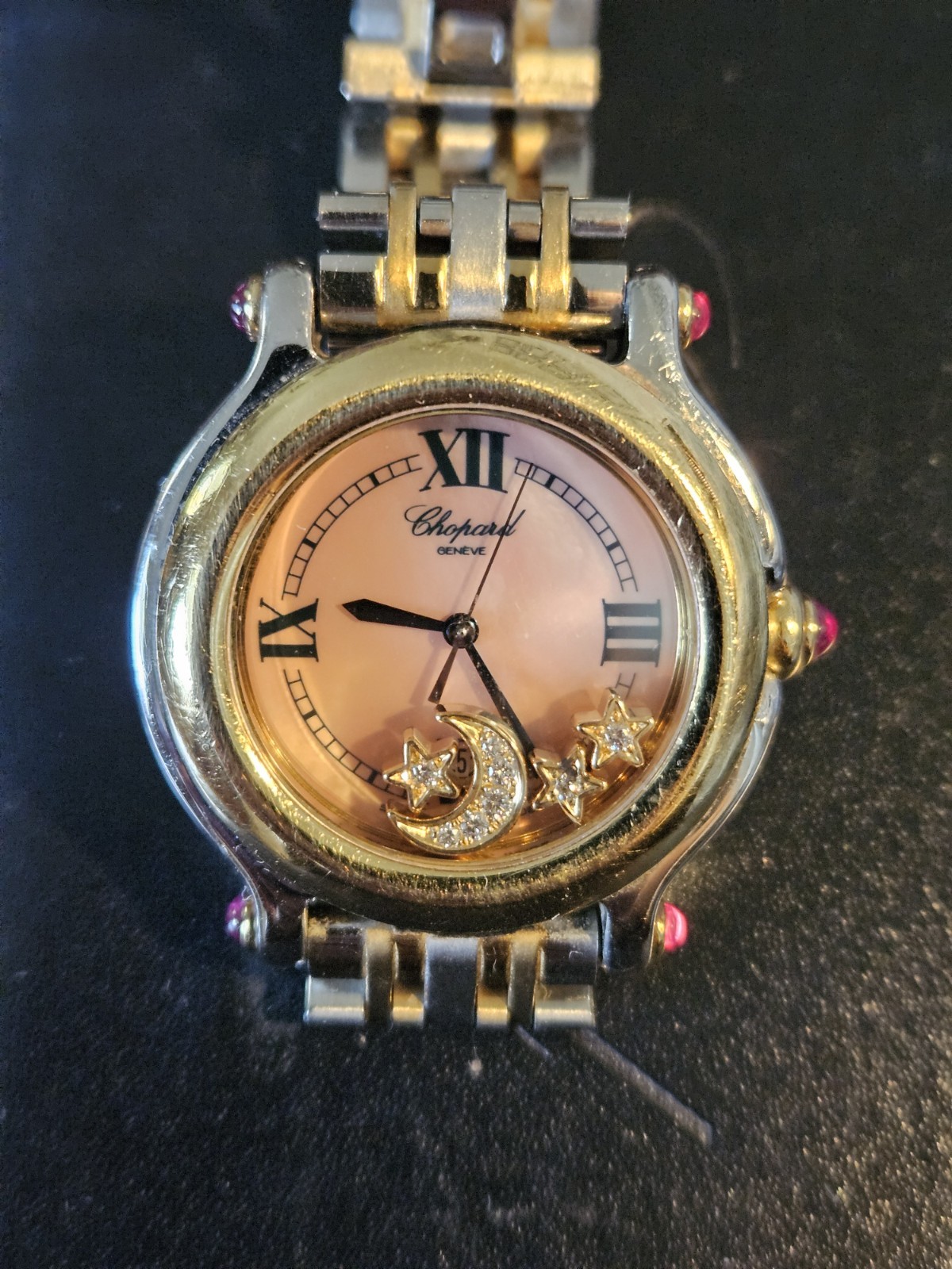 Chopard Happy Sport Moonstar 27/8239-42 / with box / with receipts / working Chopard Happy Sport Moonstar 27/8239-42 / with box / with receipts / working
