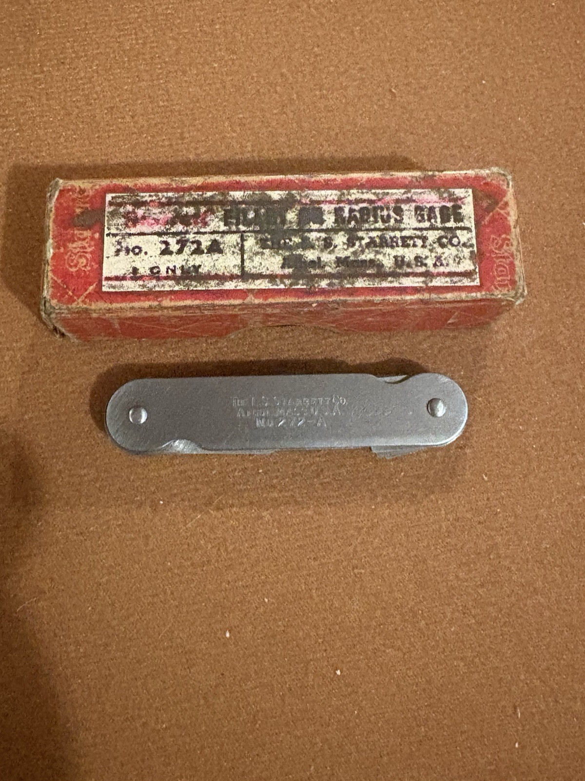 Starrett No. 272A Fillet or Radius Gage w/Box 1/32nd to 17/64th