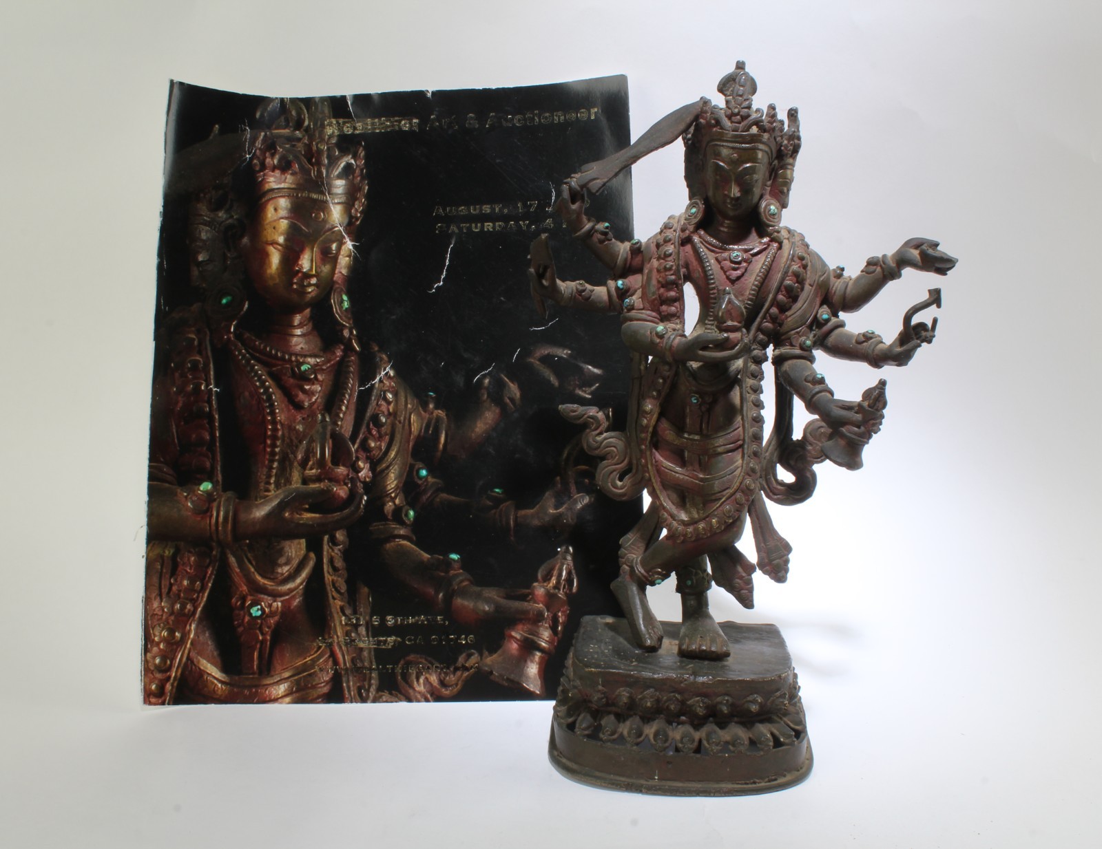 18-19th Antique Bronze Buddha Vasudhra