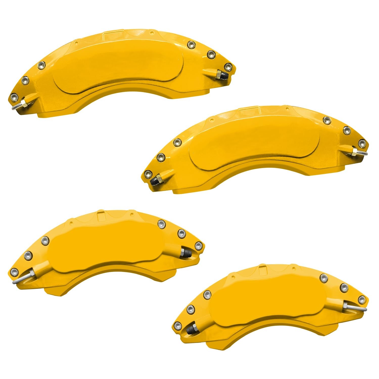 AOOA Caliper Covers Yellow Brake Aluminum Covers Fits 2014-2024 Infiniti QX80
