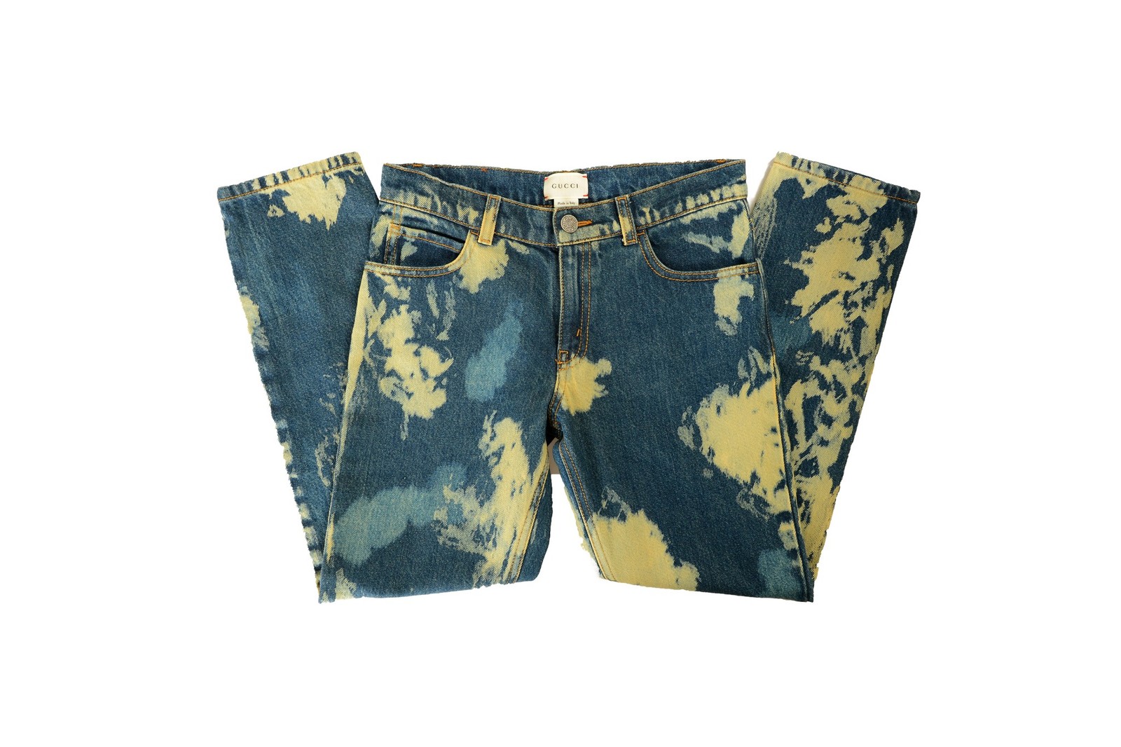 Gucci Boy Medium Blue Wash Classic 5 Pocket Jeans Sz 10 Years