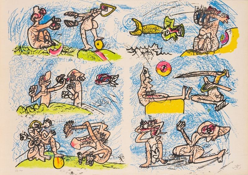 Roberto Matta - Original Color Etching / Lithograph - Signed & Numbered 36/100