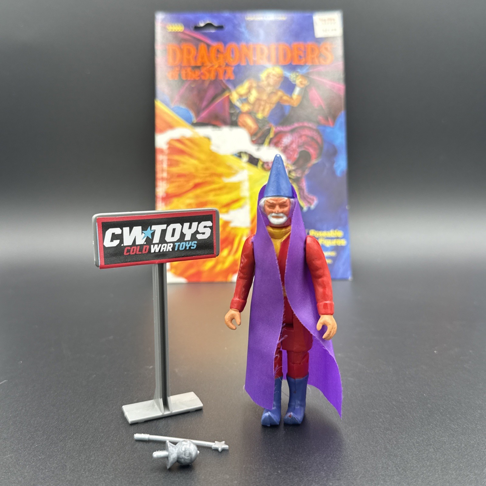 1982 Dragonriders Of The Styx The Wizard Complete With Cardback 53091
