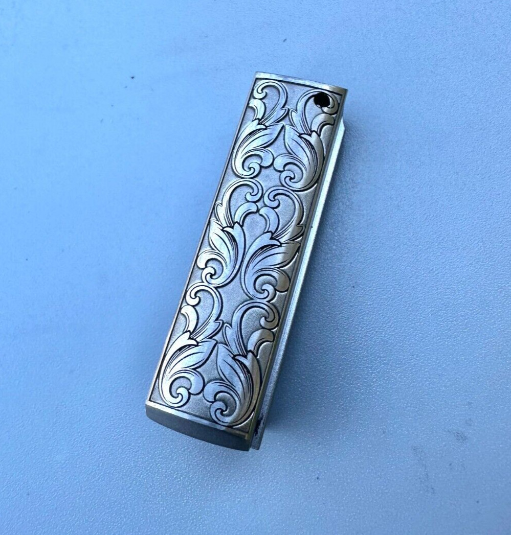 1911 2011 Mainspring Housing Engraved - Full Size, 1911 Ed Brown, Stainless 1911 2011 Mainspring Housing Engraved - Full Size, 1911 Ed Brown, Stainless