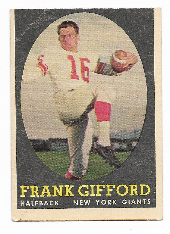 1958 Topps Frank Gifford #73 New York Giants HOF