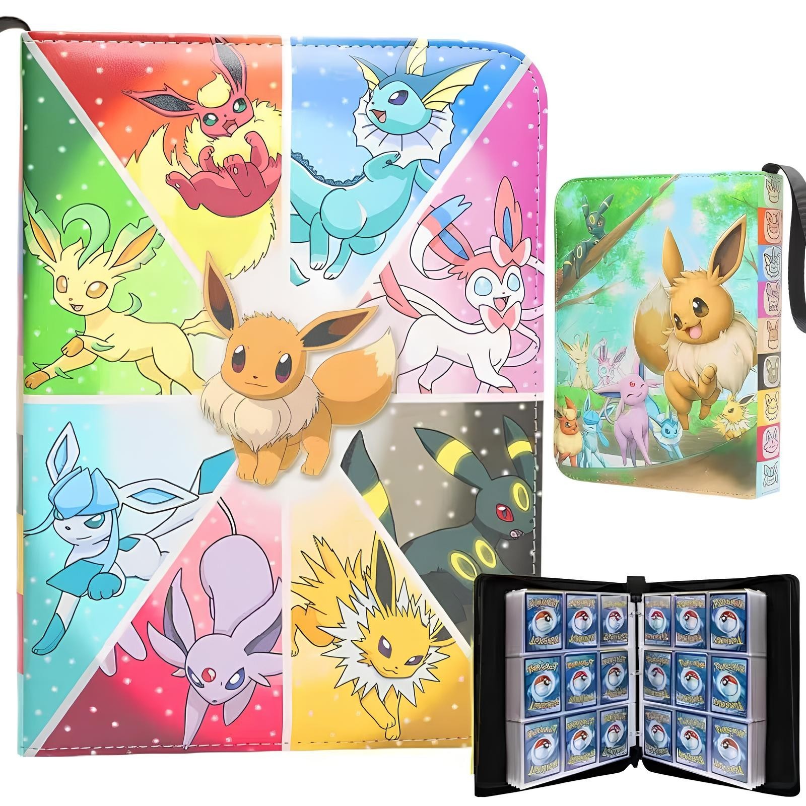 9-Pocket 900-Card PU Leather Binder Album – TCG, MTG, Sports & Game Card Storage