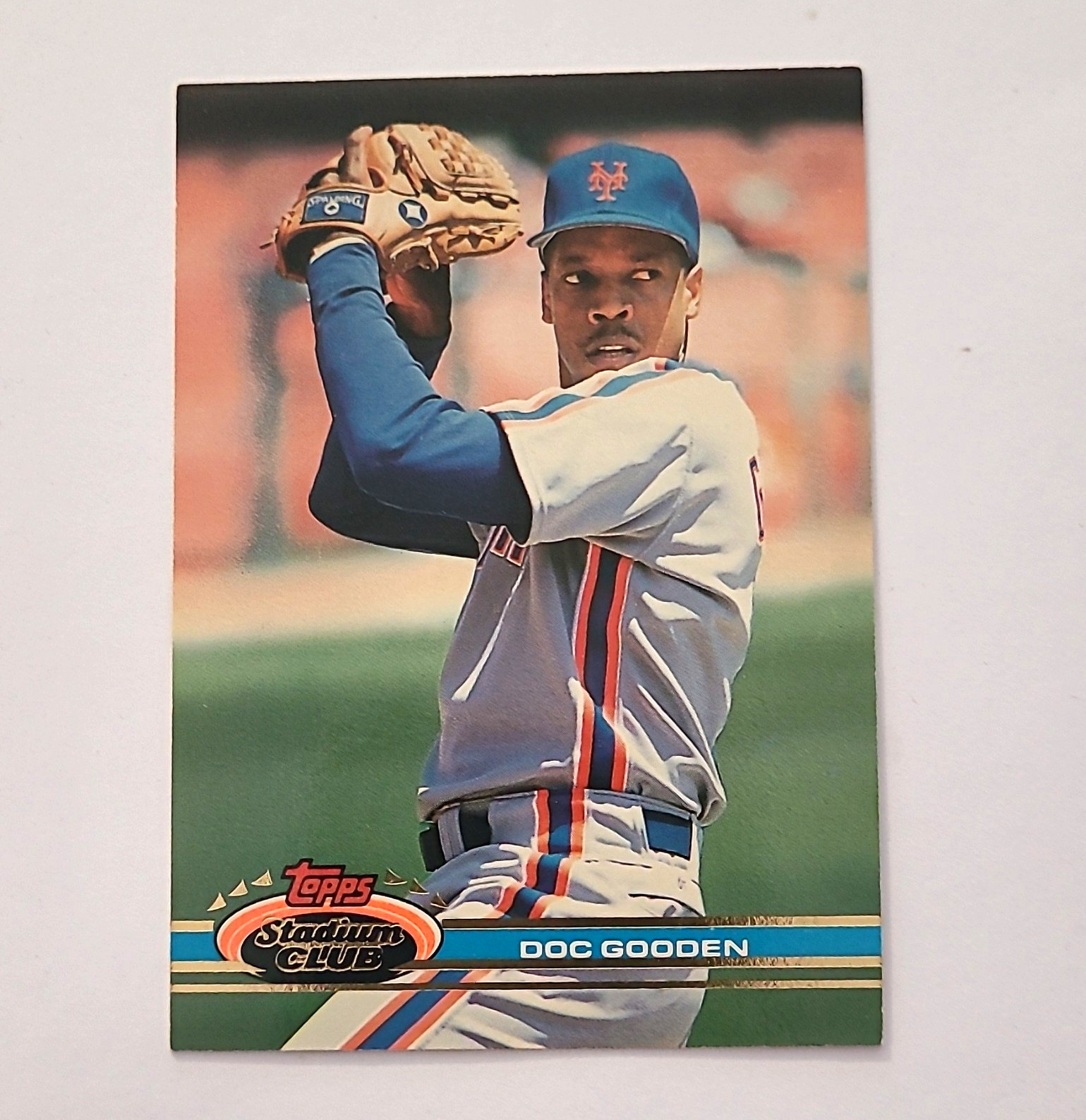 Topps 1991 Stadium Club Dwight Gooden #100 New York Mets MLB Baseball Card Topps 1991 Stadium Club Dwight Gooden #100 New York Mets MLB Baseball Card