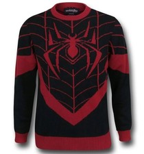 We Love Fine Men's Knit Sweater Size L Spider-Man Miles Morales picture