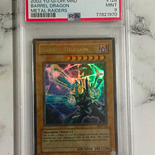 *FADED* 2002 Yu-Gi-Oh Barrel Dragon MRD-126 Metal Raiders Holo Rare PSA 9 picture