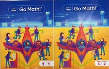 3rd Grade 3 Go Math 2023 Student Edition Set Volume 1 & 2 picture