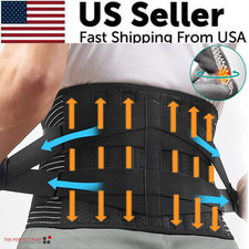 Adjustable Lower Back Brace Lumbar Support Waist Belt For Men Women Pain Relief picture