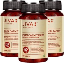 3 x Jiva Pain Calm Tablets (120tab) Herbal Ayurvedic Supplement picture
