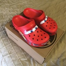 Lighting McQueen Adult Crocs Sizes 9 (Lights Working) 100% Authentic picture
