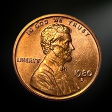 1980-D Lincoln Memorial Penny BU Brilliant Uncirculated Denver Mint picture